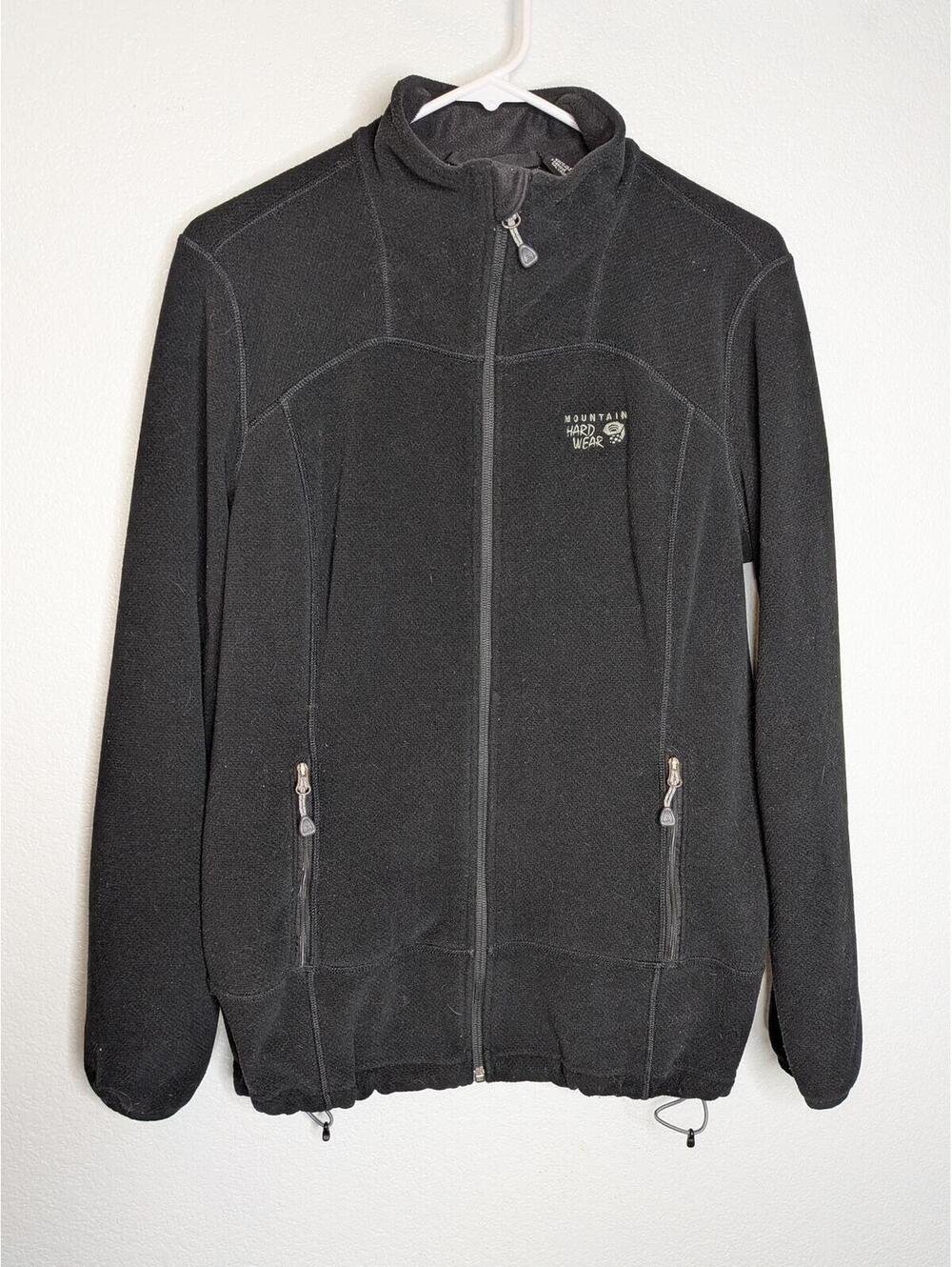Mountain Hardwear Black Full Zip Fleece Jacket Women's Medium Outdoor Hiking